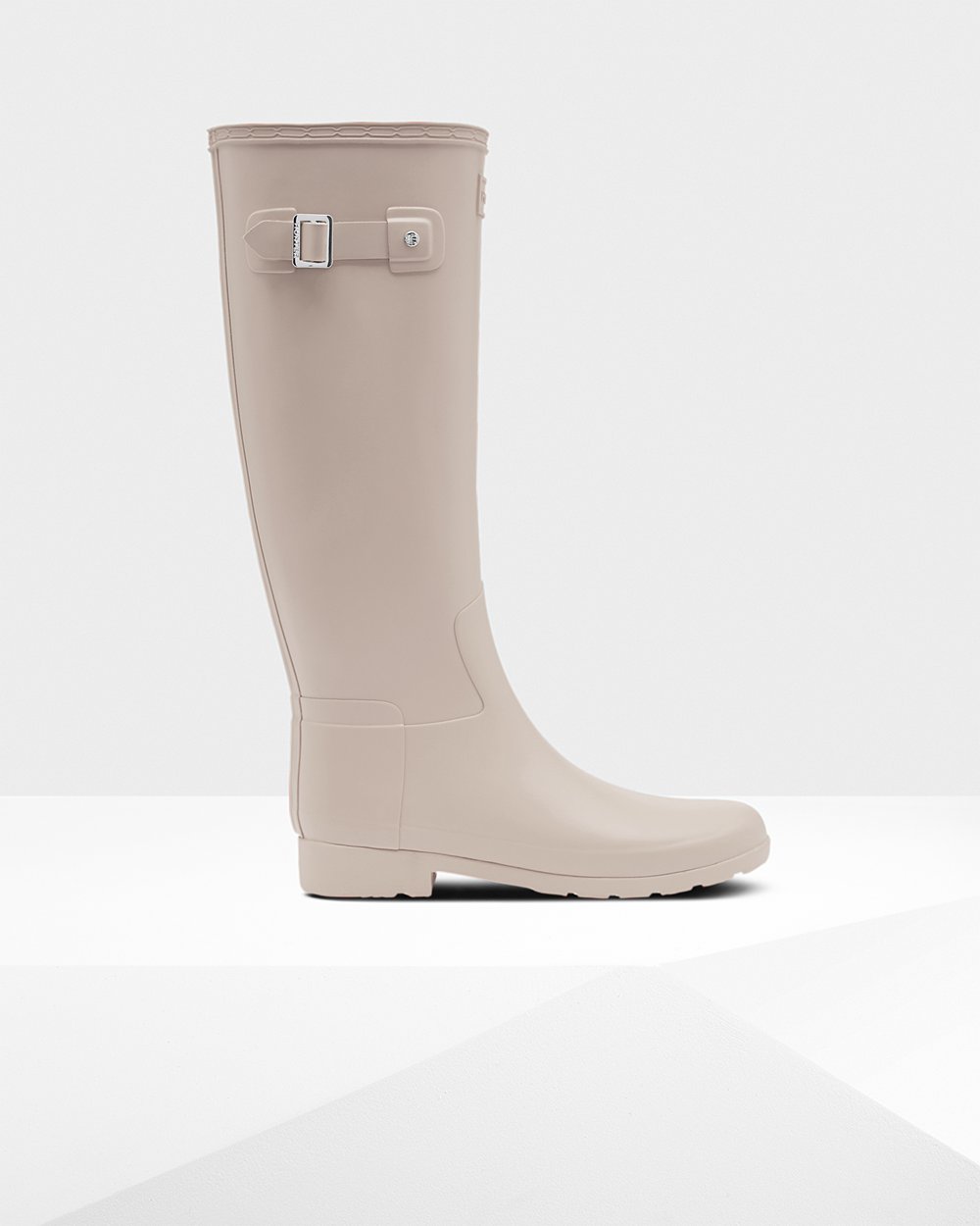 Botas de Lluvia Altas Hunter Mujer - Refined Slim Fit - Grises - NRLDGJM-36